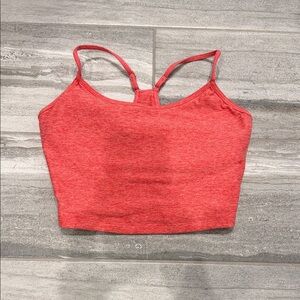 Bombshell Sportswear coral pink Heather Crop Top